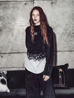 【25SS】OG ガーター モデル シャギー ニット / OG GUITAR MODEL SHAGGY KNIT / バイカラー