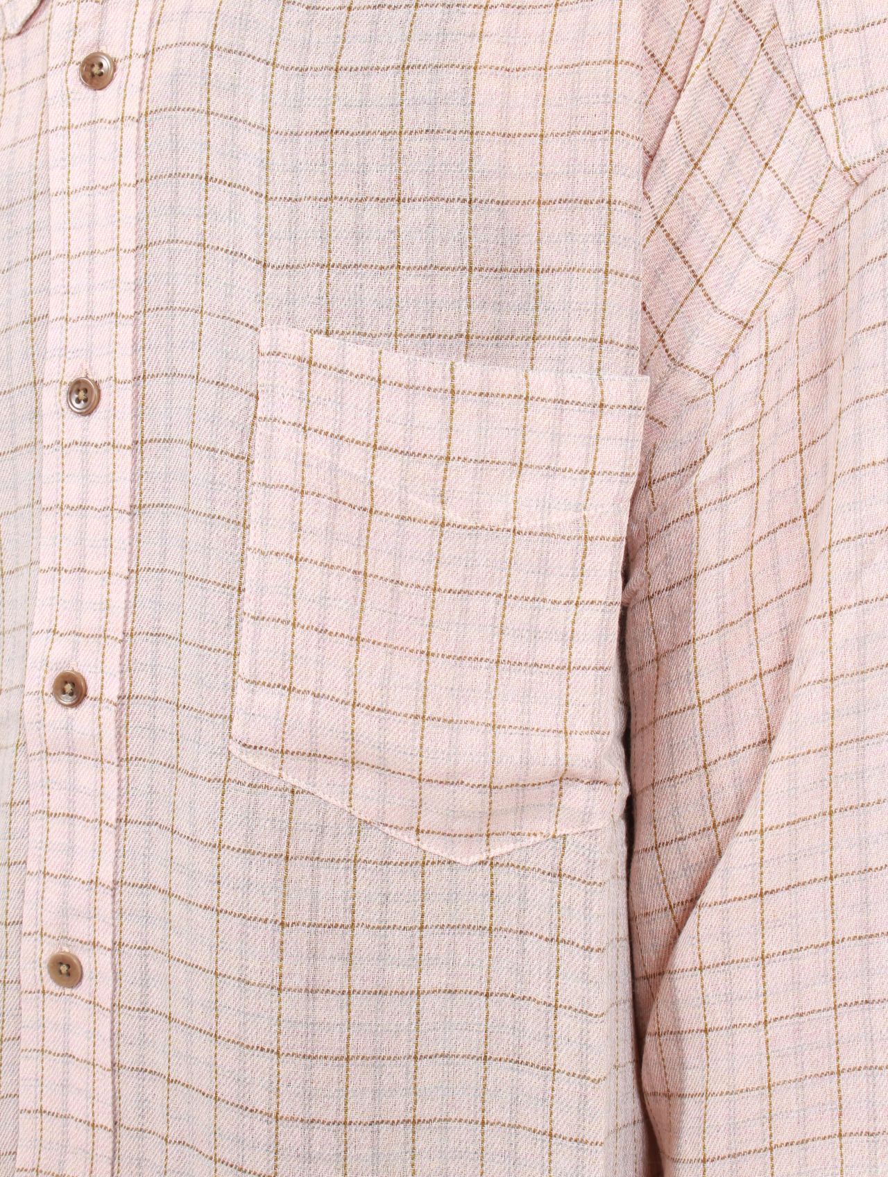 【25AW】ルーム シャツ 長袖 チェック / ROOM SHIRT / AIRY PINK CHECK(ピンクチェック)
