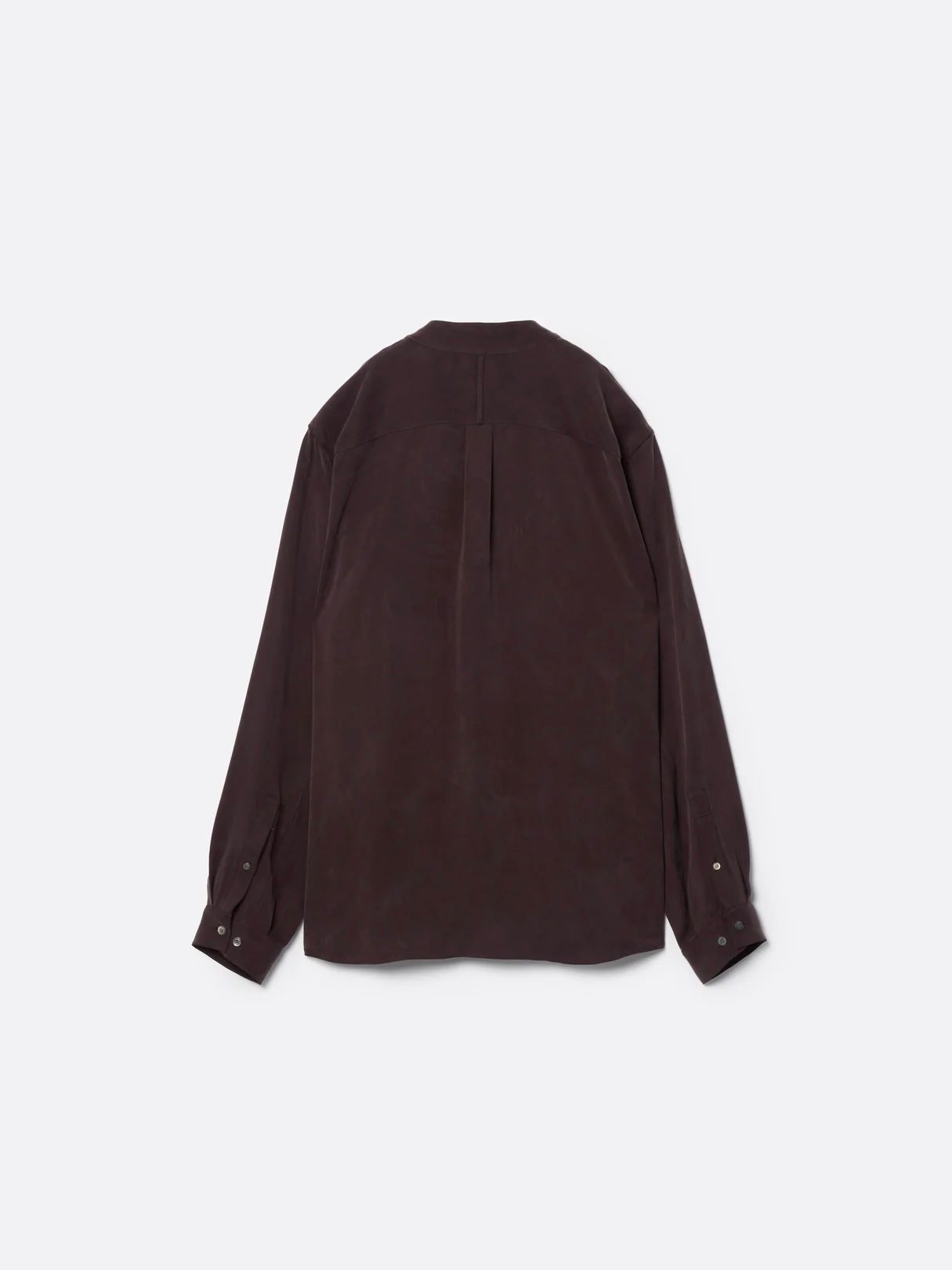 【26AW】Vネック ボウタイ ブラウス 長袖 シャツ / V-NECK BOW TIE BLOUSE .16 / OXBLOOD(ブラッド)