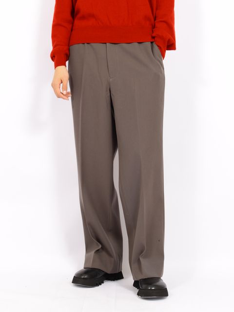 【26AW】ヘビー ウール ストレート イージー パンツ / HEAVY WOOL STRAIGHT EASY PANTS .16 / GUNMETAL(グレー)