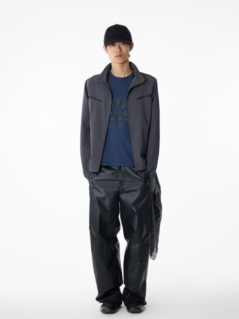 スラント ジャケット ジップアップ ジャケット / SLANT JACKET / ブルーチャコール SG27SSOTJK001