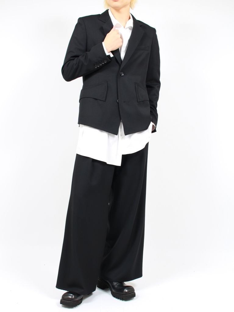 sulvam - 【24SS】ビッグ タック ワイド パンツ / BIG TUCK WIDE PANTS 