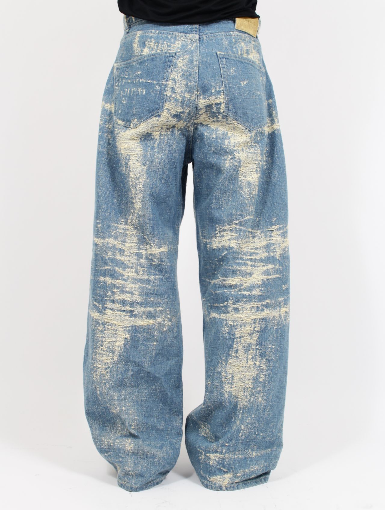 【26SS】ワイド デニム パンツ / WIDE DENIM / インディゴブリーチ