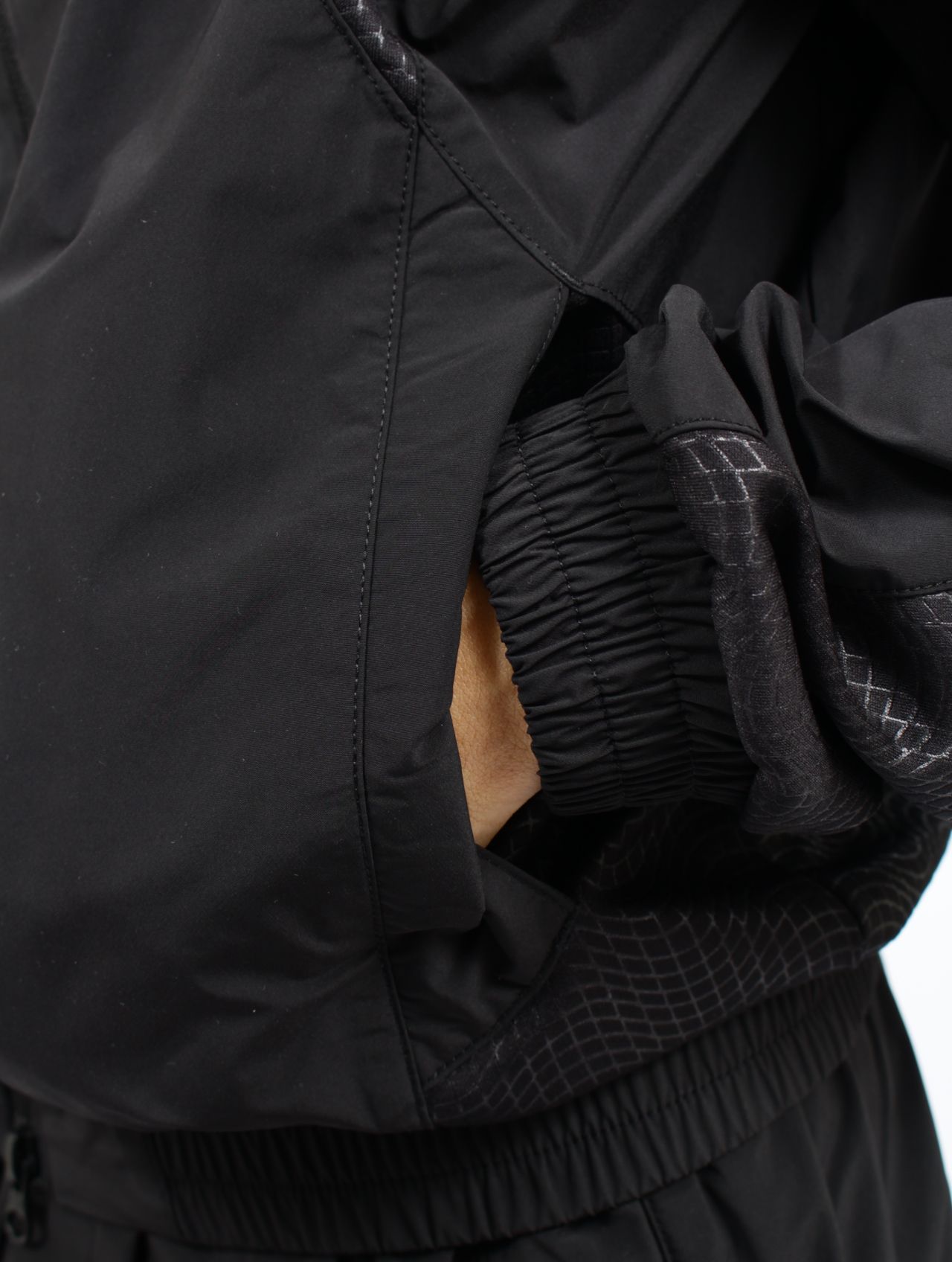【25SS】ナイロン トラック ジャケット / NYLON TRACK JACKET / ブラック