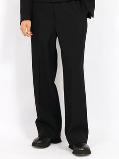 【26AW】ヘビー ウール ストレート イージー パンツ / HEAVY WOOL STRAIGHT EASY PANTS .16 / ブラック