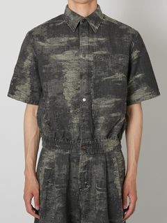【27SS】デニム シャツ 半袖 Tシャツ / DENIM SHIRT / グレー