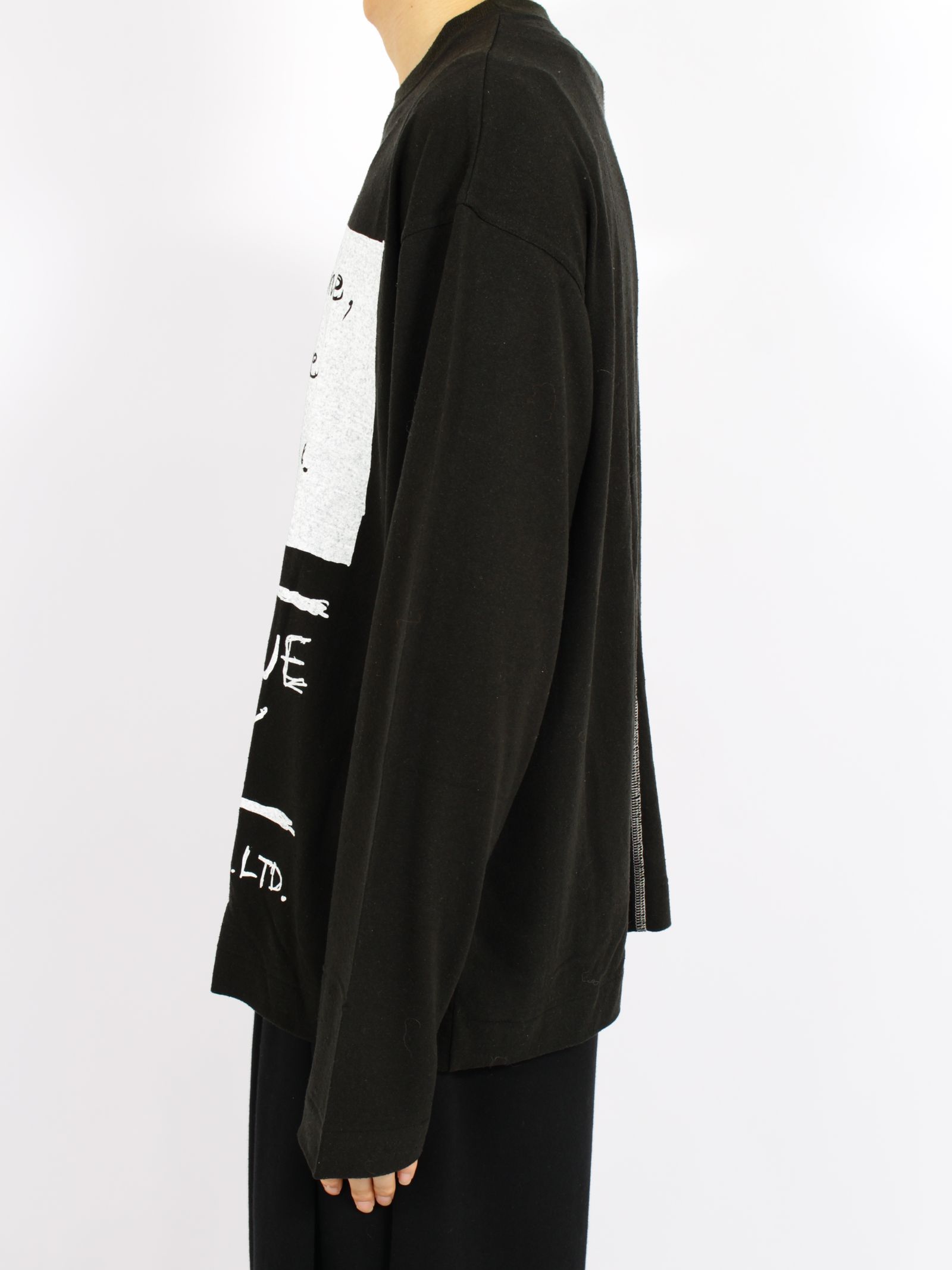 【26AW】ステイトメント イン ディセンバー ロングスリーブ Tシャツ / STATEMENT IN DECEMBER(L/S TEE) / ブラック