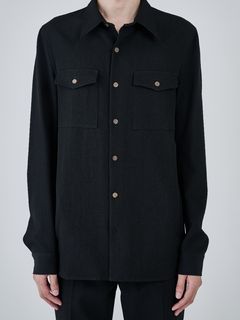 【27SS】ユーティリティ シャツ / UTILITY SHIRT / ブラック