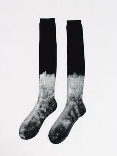 【26AW】スノーウィー ソックス ウィズ アノニマス イズム / SNOWY SOCKS WITH ANONYMOUS ISM / ブラック×ホワイト