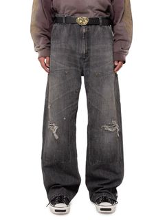 【24AW】デニム ペインターパンツ / DENIM PAINTER PANTS / ブラック