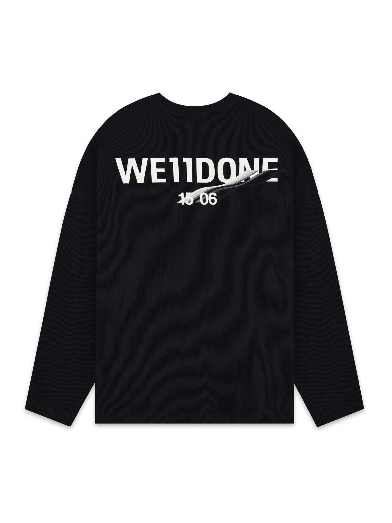 WE11DONE - 【22AW】1506 ロゴ ワッフル ロングスリーブ Tシャツ