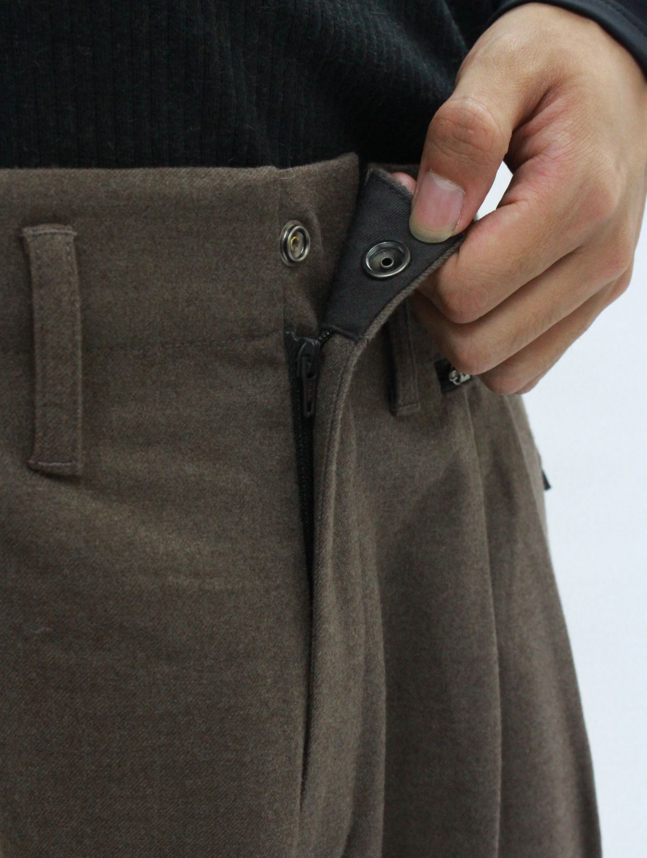 【25AW】ワイド パンツ / WIDE PANTS / ブラウン