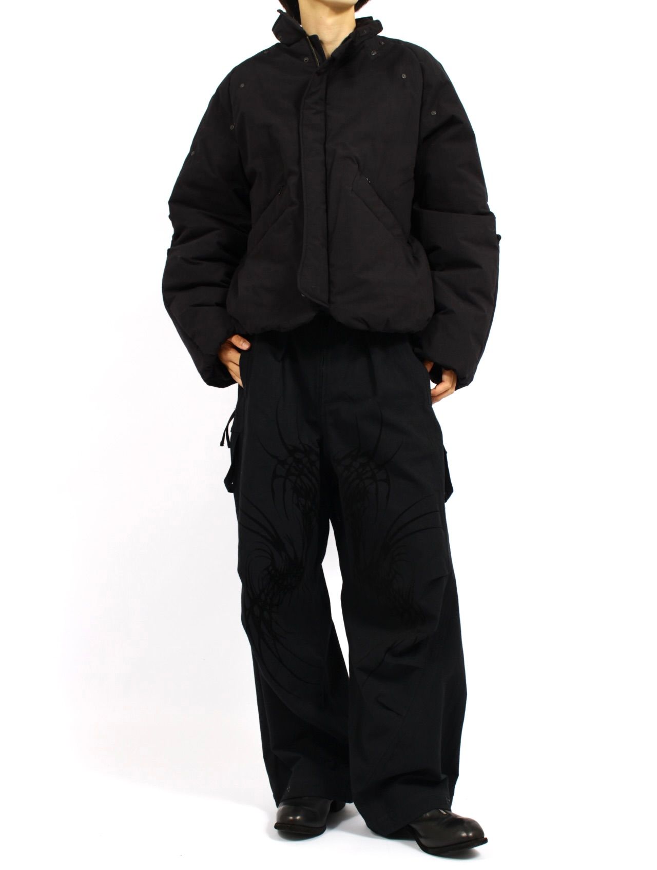 【25AW】カナボウ パファー ジャケット / 金棒 PUFFER / ブラック