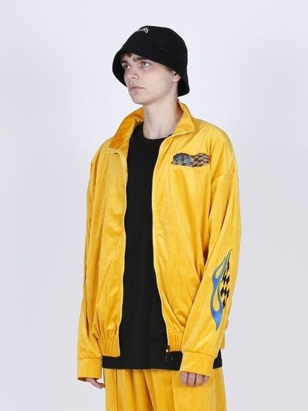 ベロア ヤンキー トラックジャケット / YANKEE VELOUR TRACK JACKET / イエロー