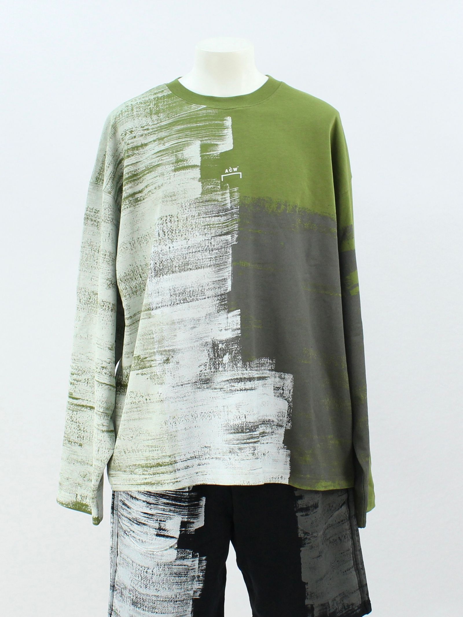 A-COLD-WALL* - ペイント ロゴ 長袖Tシャツ / MOD LUX PAINTED LS T