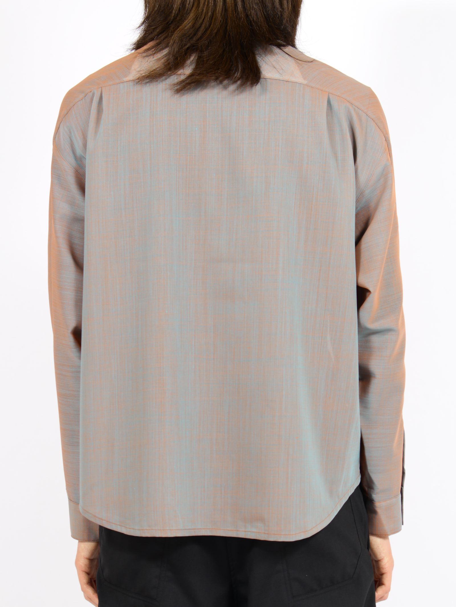 【26SS】シャンブレー マッキーノ シャツ / CHAMBRAY MACKINAW SHIRTS / オレンジグレー