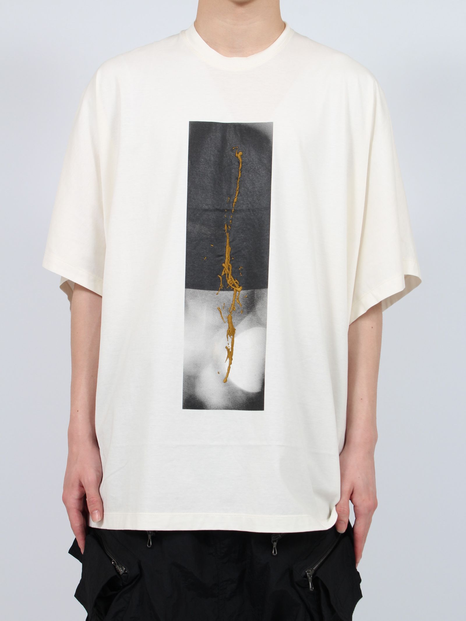 【24AW】フロント プリント ジャージー Tシャツ / COTTON SZ JERSEY / ホワイト