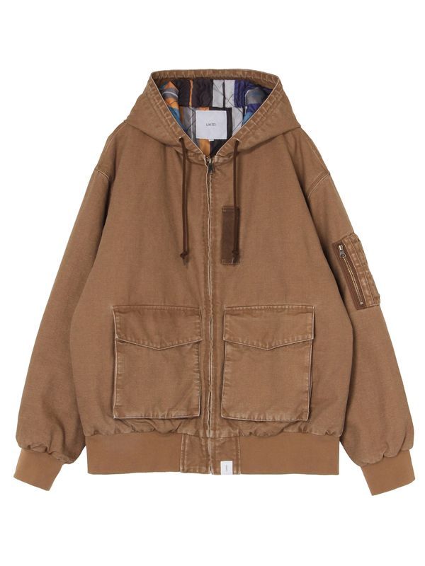 【26AW】 ダック フーディー ジャケット / DUCK HOODIE JACKET / ブラウン