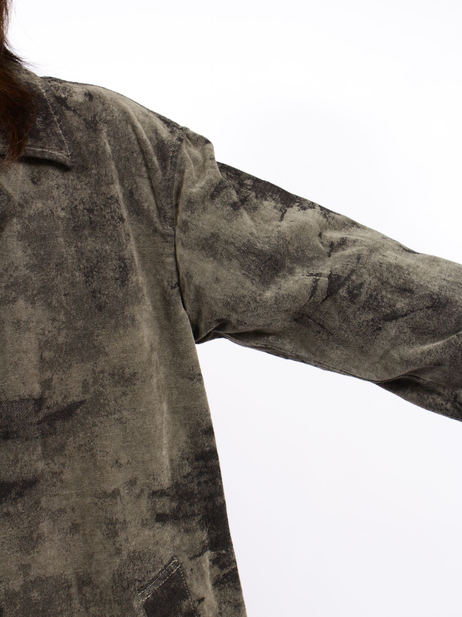 【26AW】モール ジャガード デニム コート / MOLE JACQUARD DENIM COAT / グレー