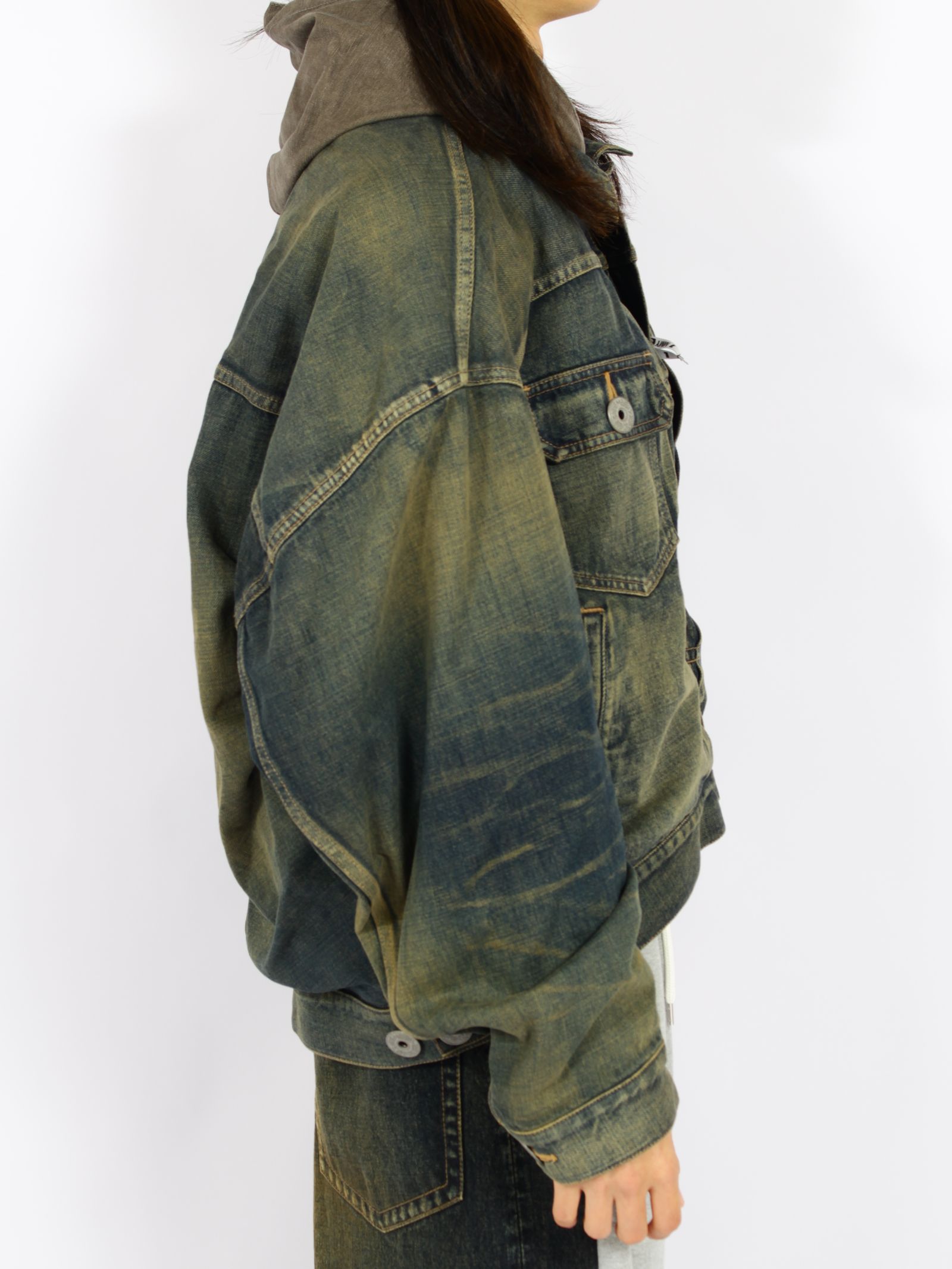 【26AW】 レイヤード デニム ジャケット / LAYERED DENIM JACKET / インディゴ