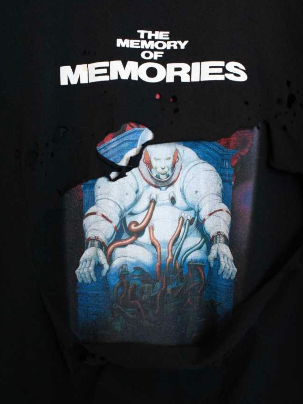 【26SS】"メモリーズ" 大友克洋 ロングスリーブ Tシャツ 長袖 Tシャツ / MEMORIES M.V Crush L/SL Tee  / ブラック
