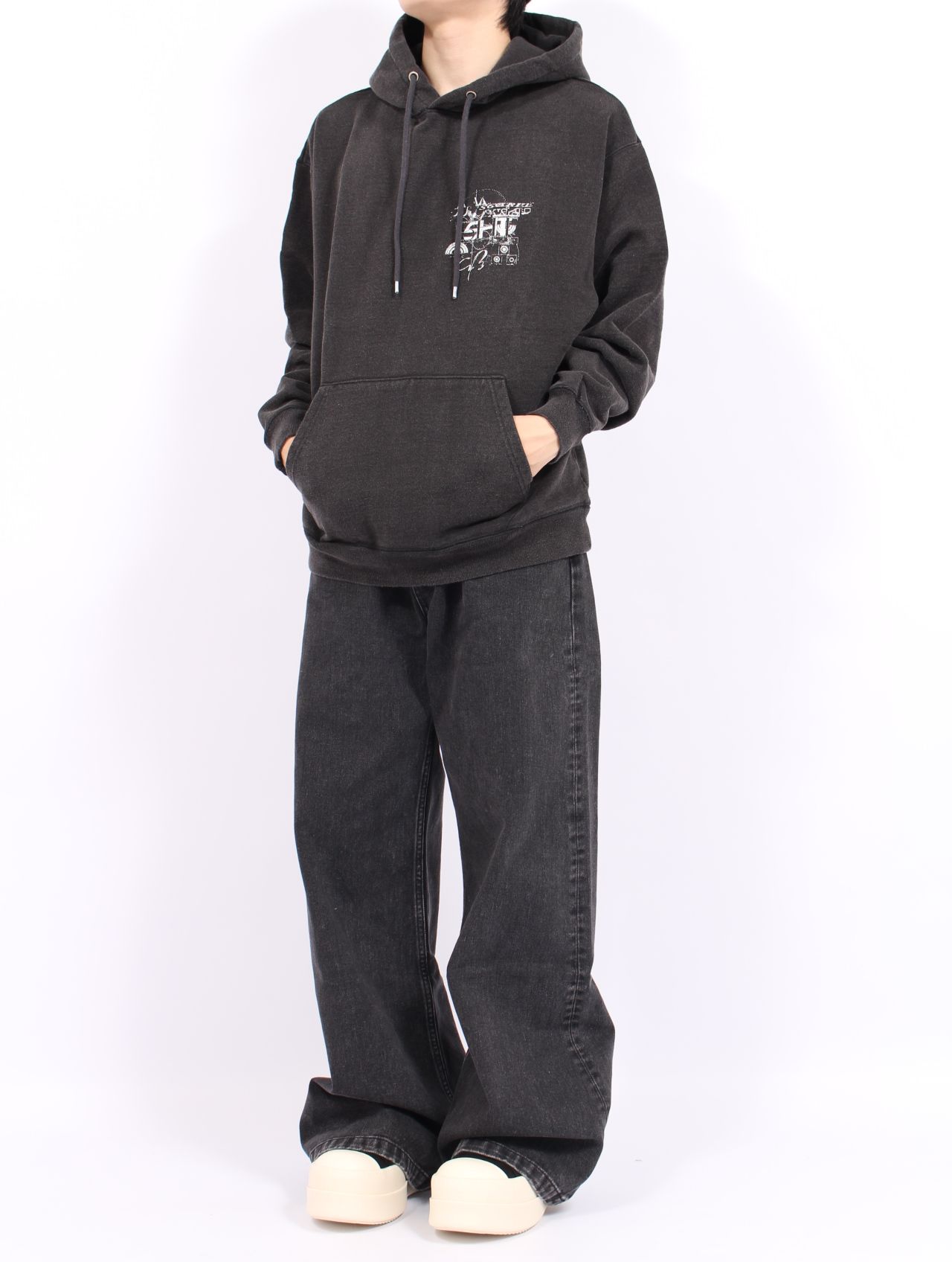 【25AW】グラフィック フーディー パーカー / GRAPHIC HOODIE / ブラック