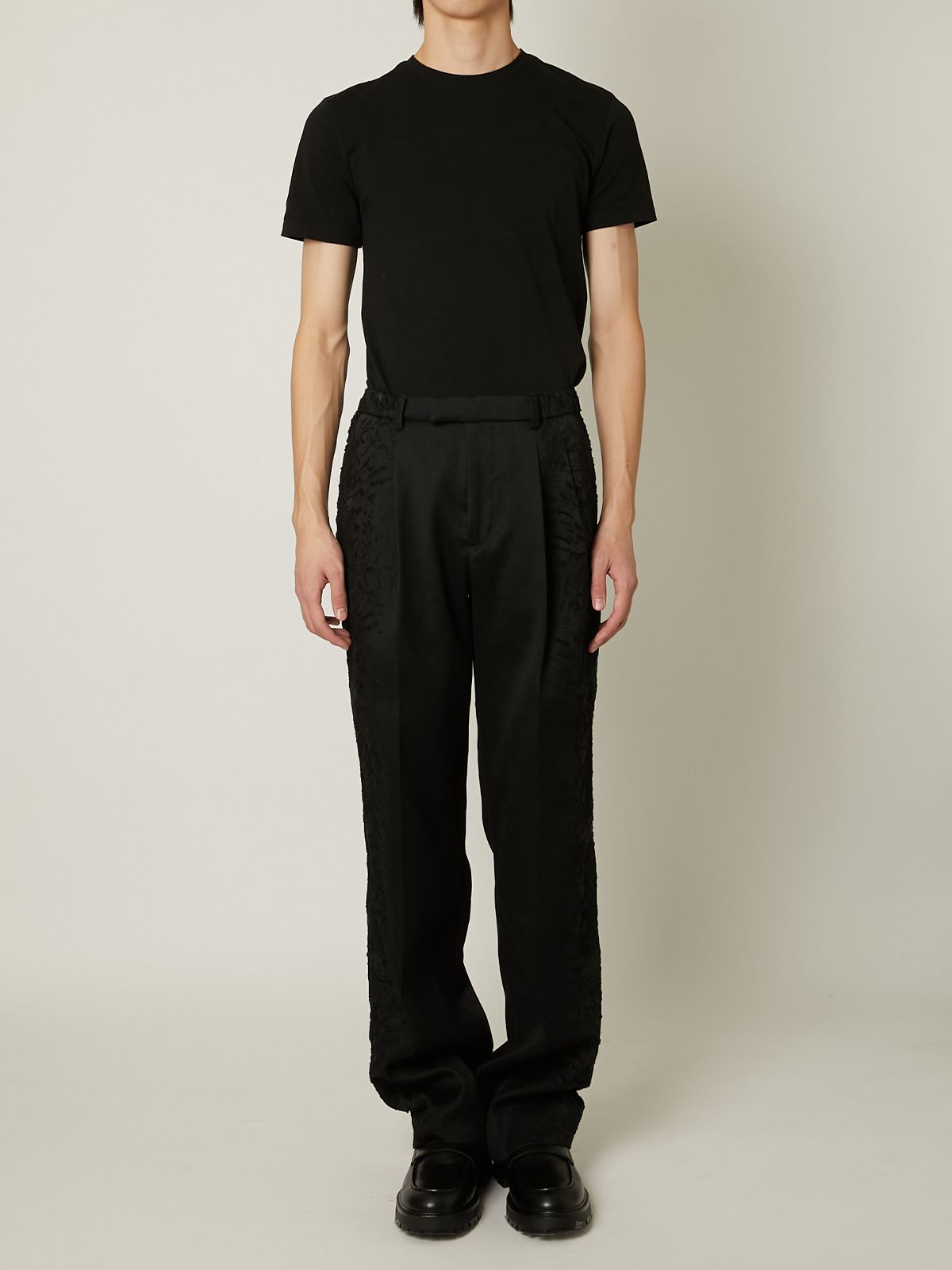 【24AW】カット JQパンツ / JACKET SHIRTS PANTS / ブラック