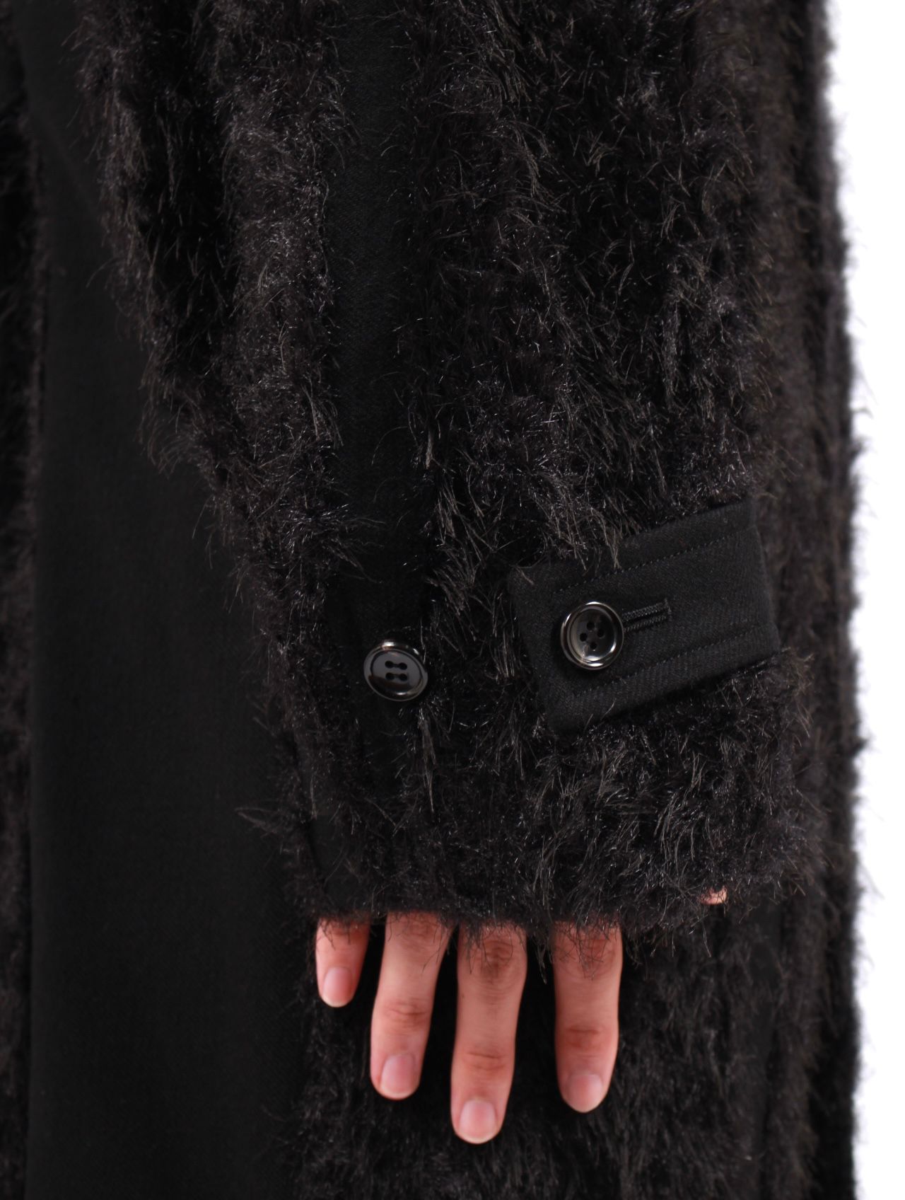 【25AW】ダブル ブレステッド ロングコート / DOUBLE BRESTED COAT / ブラック