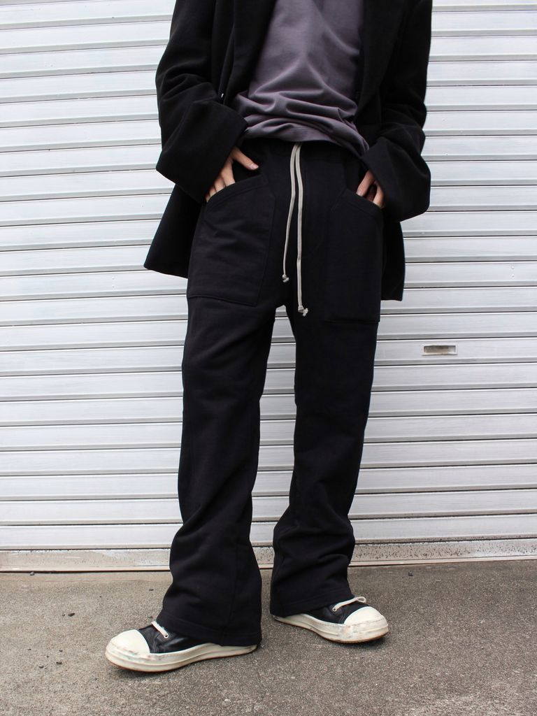 LAid Back バックジップ スウェット パンツ Back Zip Sweat Pants ブラック STORY