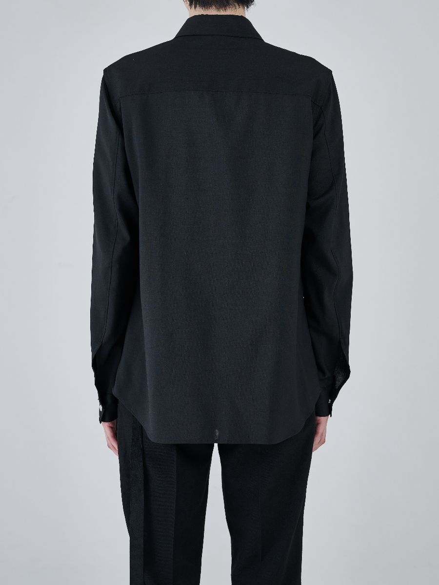 【27SS】 BONDAGE UTILITY SHIRT / ブラック