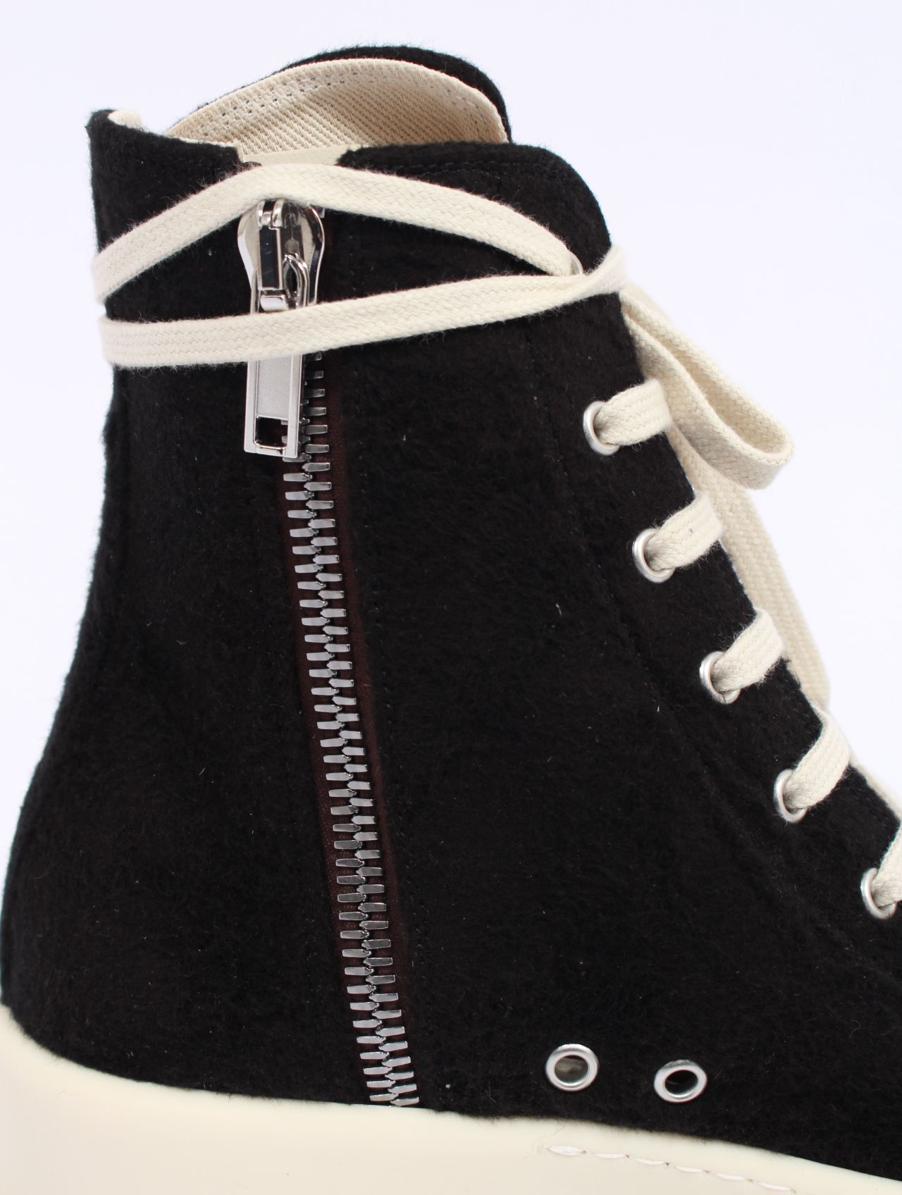 【25AW】ダブルバンパー ハイカット スニーカー / DOUBLE BUMPER SNEAKS / ブラック × ホワイト