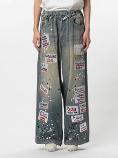 【26SS】デニム ステッカー パンツ / DENIM STICKER PANTS / インディゴ