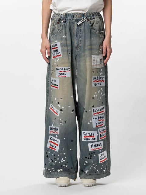 【26SS】デニム ステッカー パンツ / DENIM STICKER PANTS / インディゴ