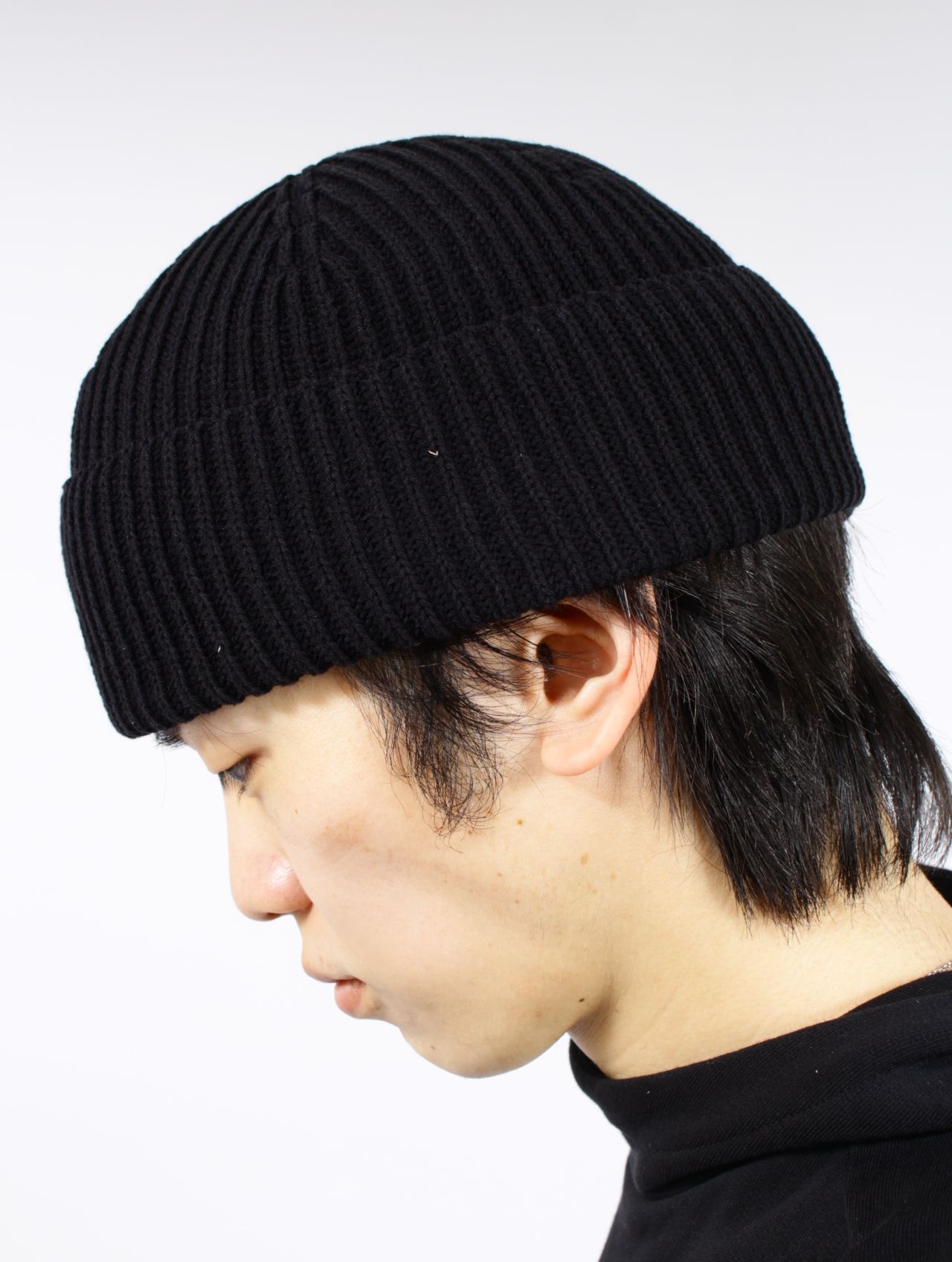 【26SS】カミヤ ロゴ ビーニー / "KMY"BEANIE / ブラック