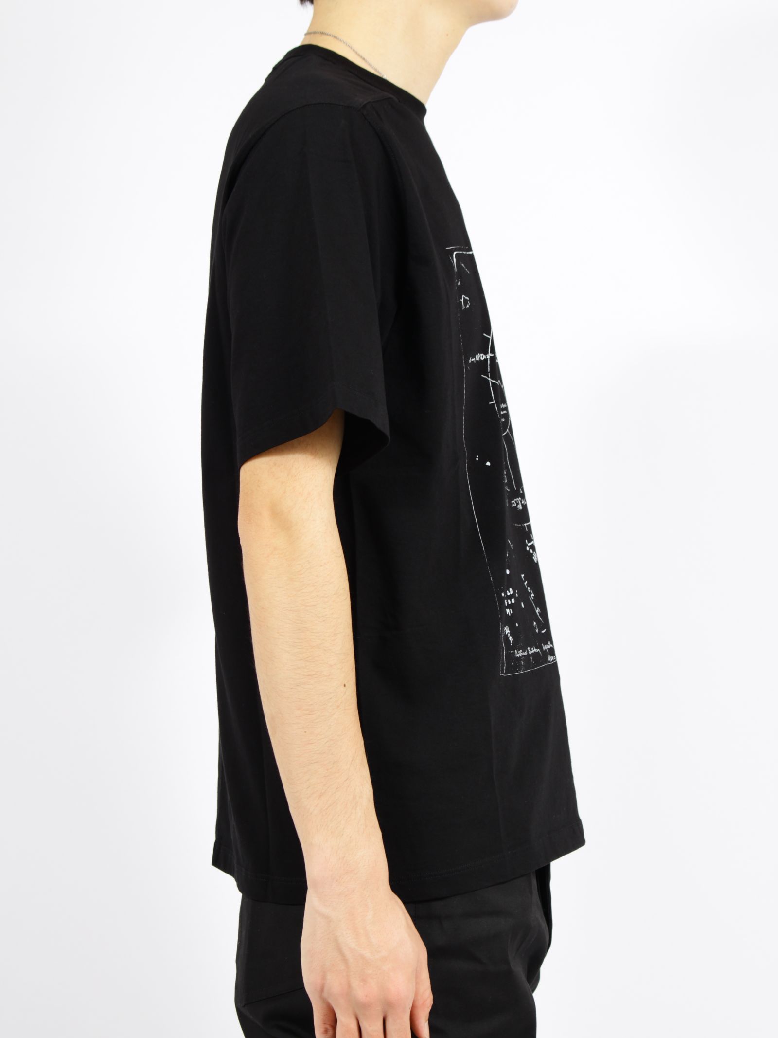 【26SS】ブラッド 半袖 プリント Tシャツ / BRAD T / ブラック×ミルク