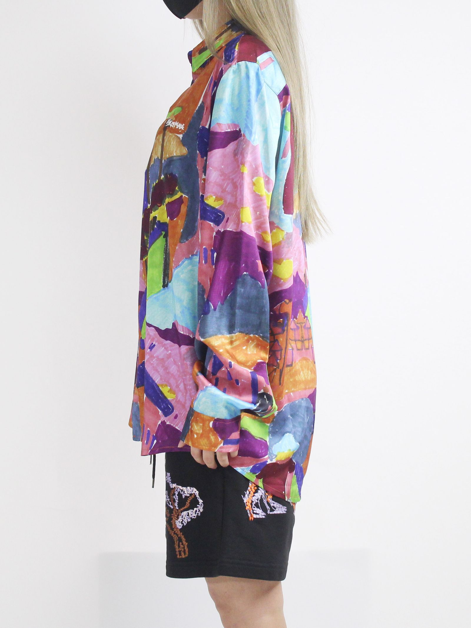 都市柄 アートシャツ / LONG SLEEVE SHIRT IN ALL OVER “VIALI” / マルチカラー