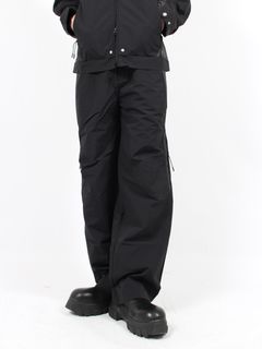 【24AW】コントラスト パンツ / CONTRAST PANTS / ブラック