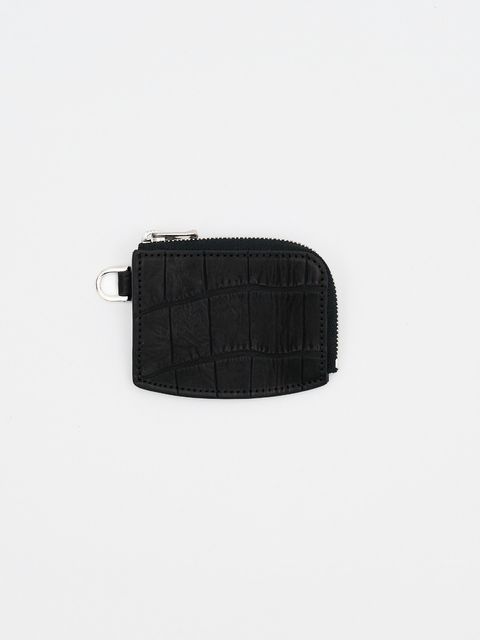 限定レザー クリスティ ミニ コイン ケース カリブ クロコ / CRISTY MINI COIN CASE CARIB CROCO / ブラック