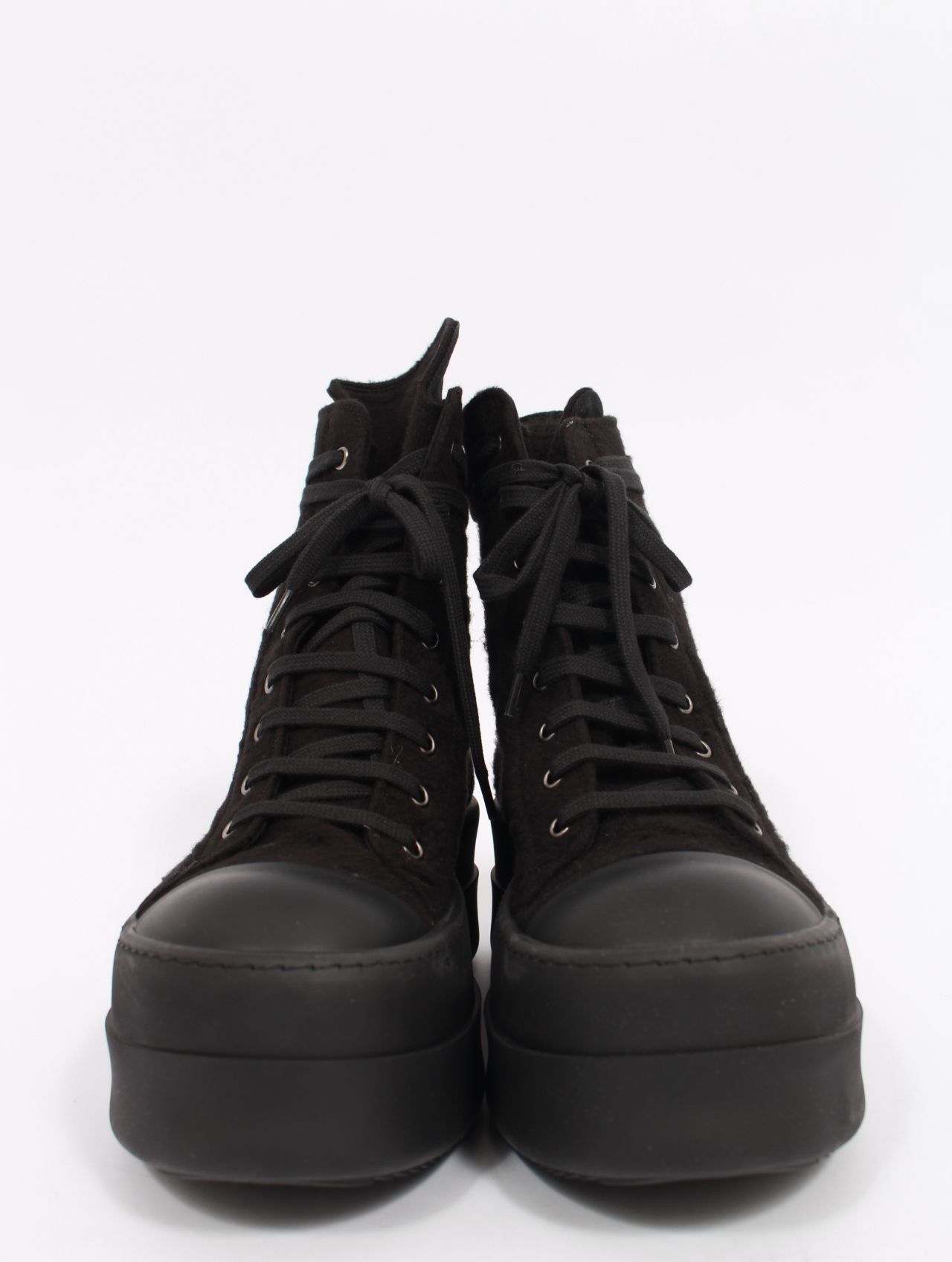 【25AW】ダブルバンパー ハイカット スニーカー / DOUBLE BUMPER SNEAKS / ブラック × ブラック