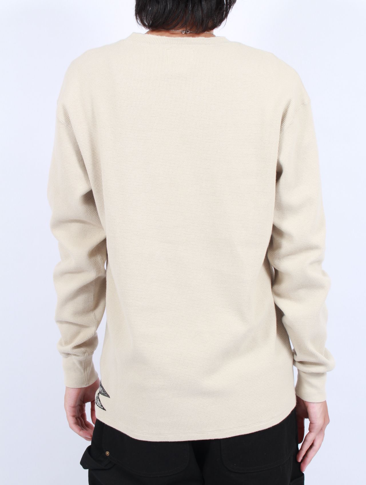 KAMIYA - 【25AW】ボロ ワッフルニット ヘンリー ロングスリーブ