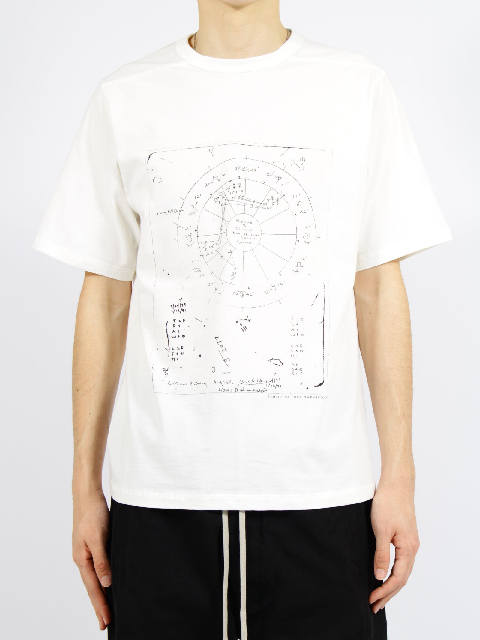 【26SS】ブラッド 半袖 プリント Tシャツ / BRAD T / ミルク×ブラック