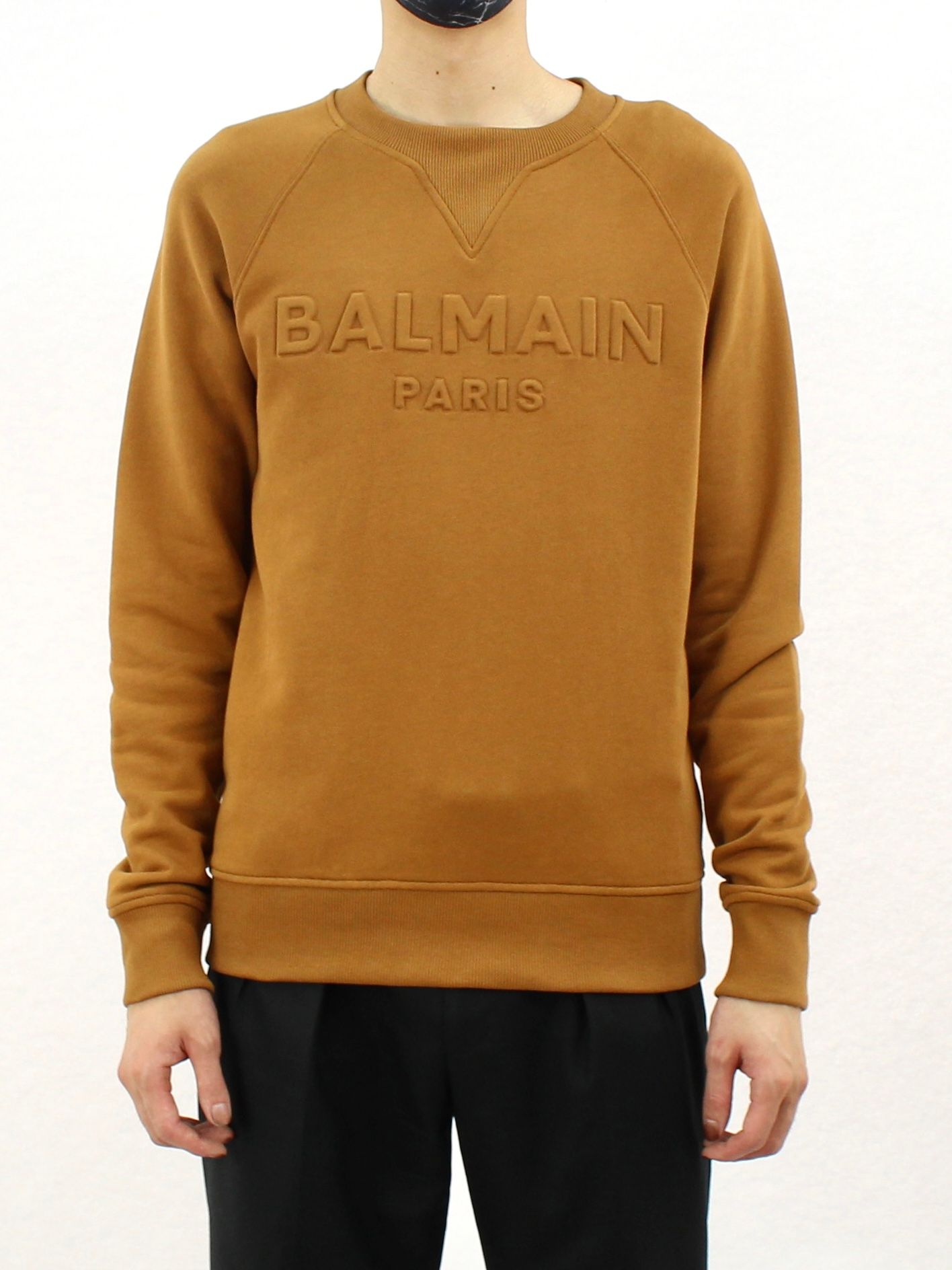 BALMAIN - エンボスロゴ スウェット BH2 C&S EMBOSSE / キャメル | STORY