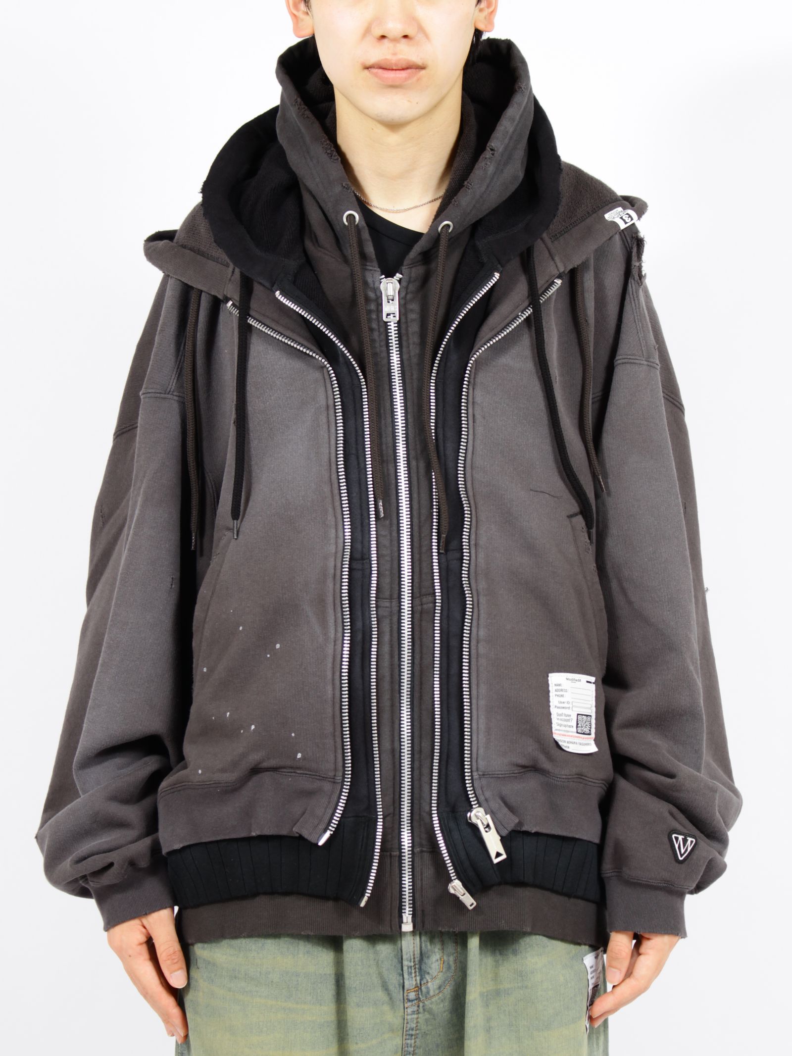 【26SS】トリプル レイヤード パーカー / TRIPLE LAYERED PK / ブラック