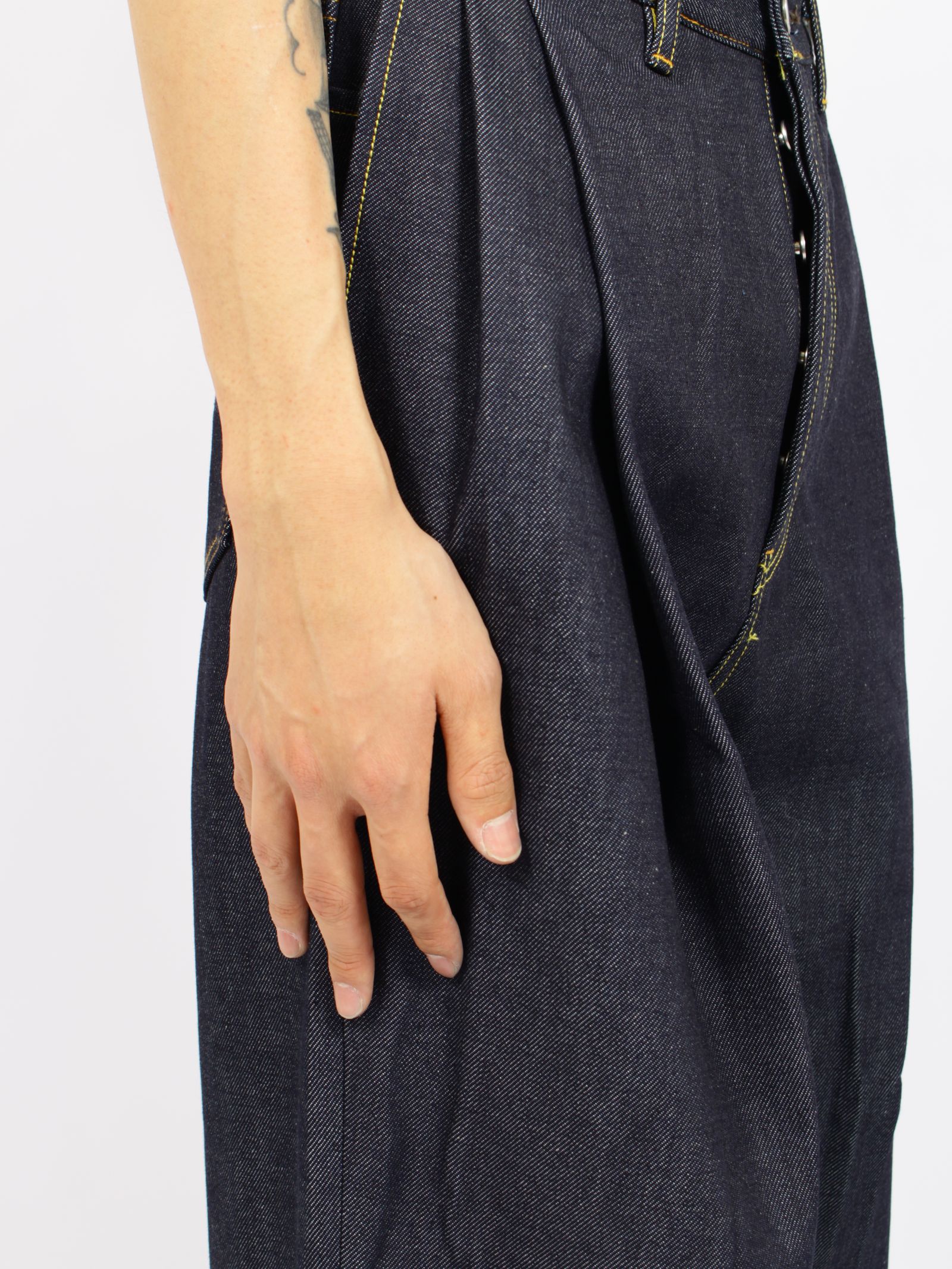 【26AW】2タック ワイド デニムパンツ / 2TUCK WIDE DENIM PANTS -ENTASIS Mk-Ⅱ- / リジットインディゴ