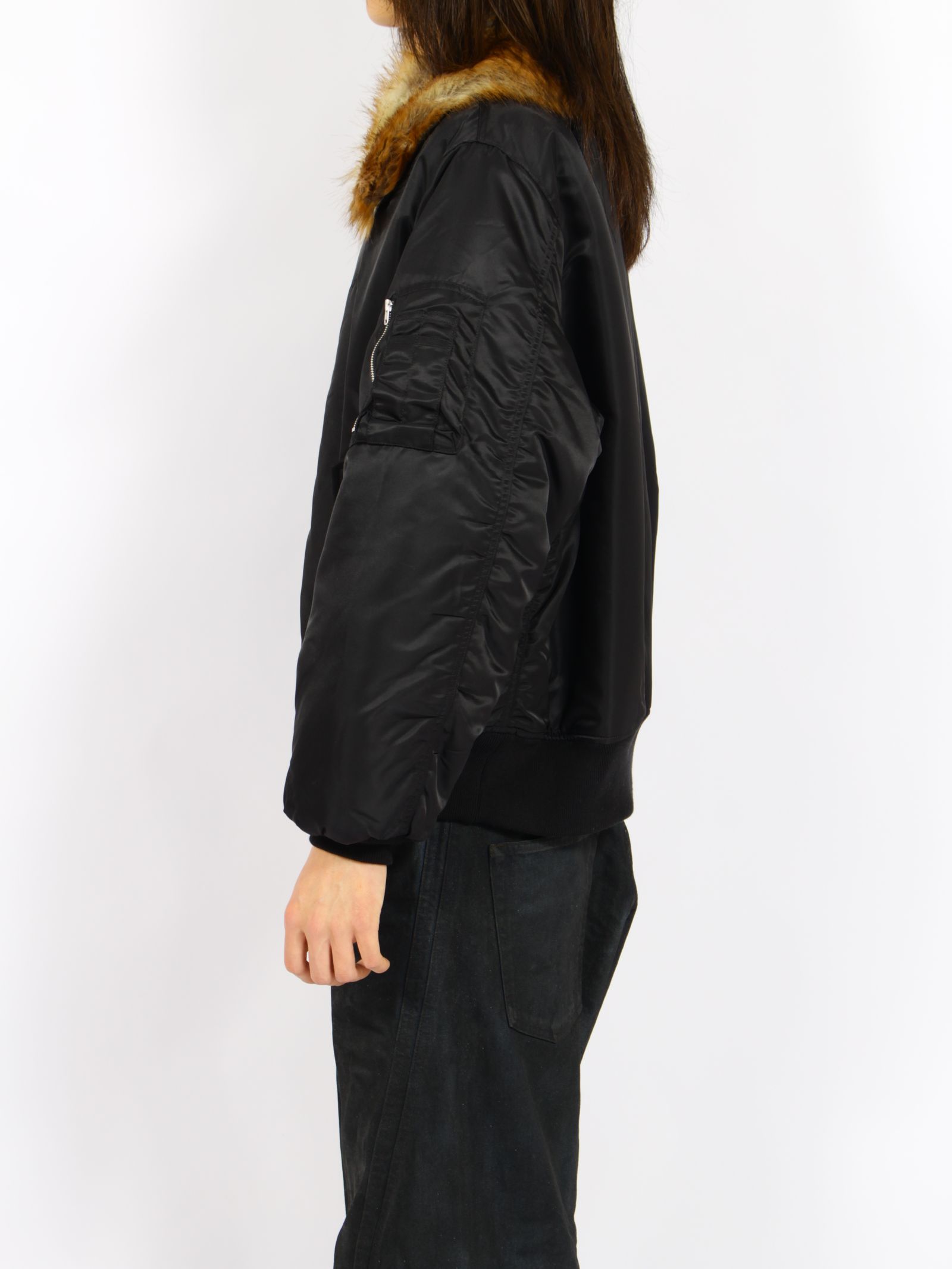 【26AW】 ファー フライト ジャケット / FUR FLIGHT JACKET / ブラック