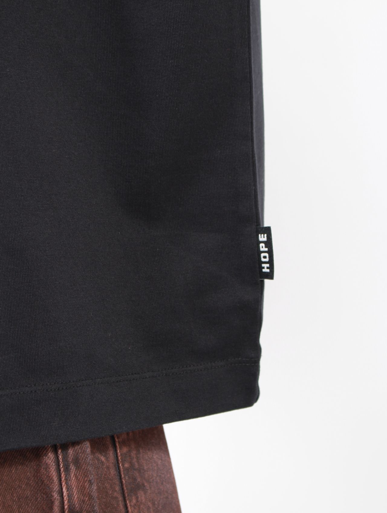 【25AW】ビッグ Tシャツ / BIG TEE / BLACK HEAVY JERSEY(ブラック)