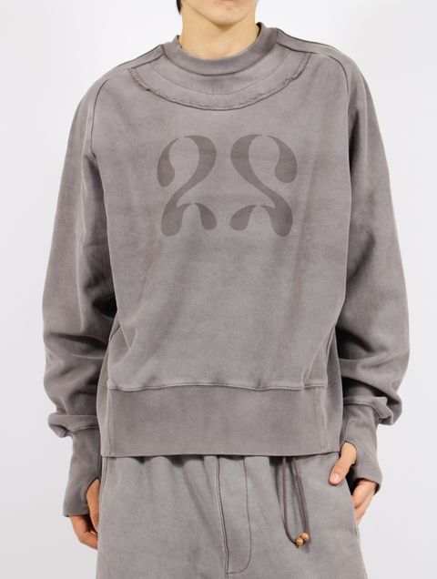 【25AW】25 スウェット トップス / 25 TOP / グレー