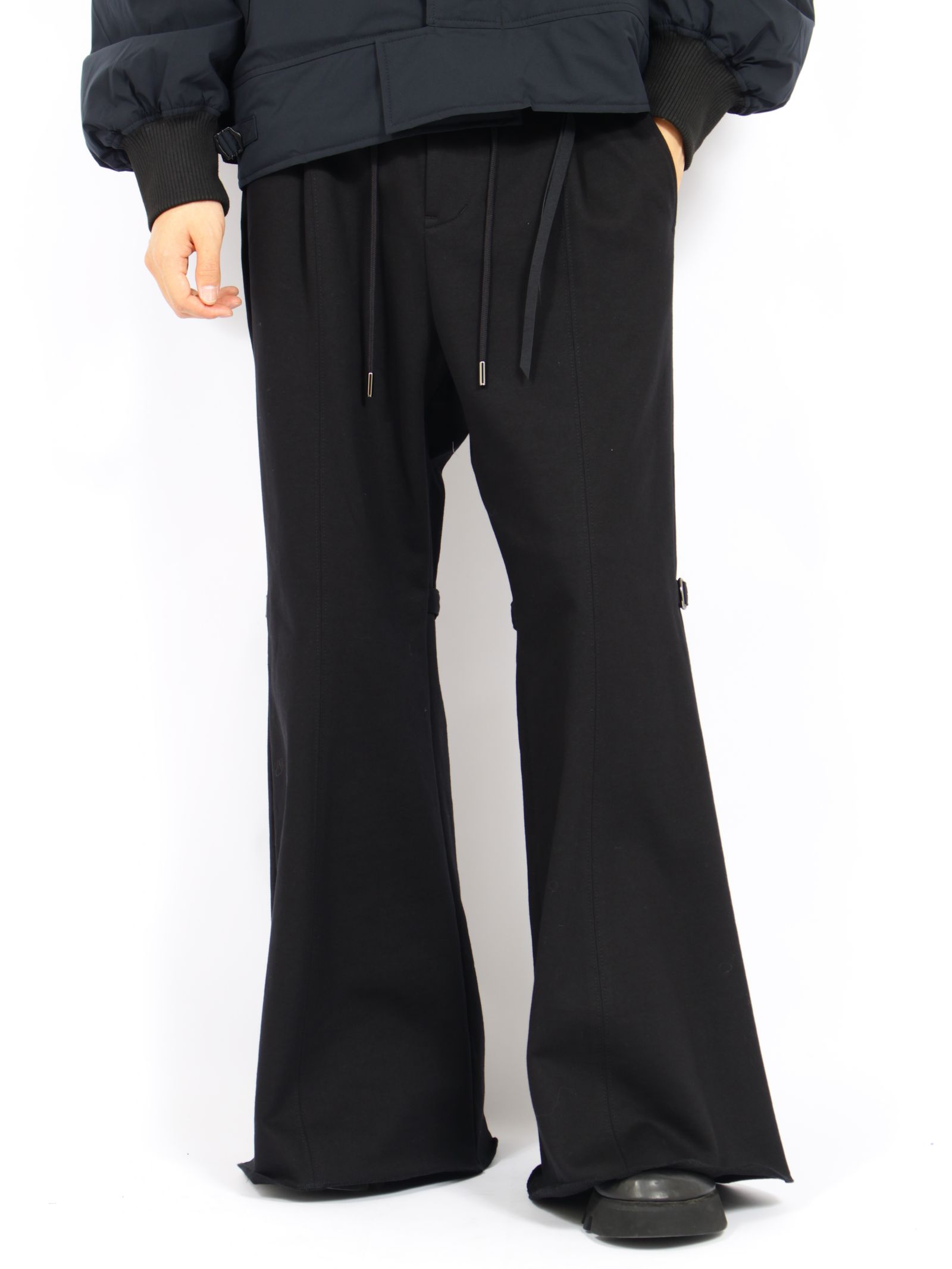 【26AW】ゲイター スウェットパンツ フレアパンツ / GAITER SWEAT PANTS / ブラック