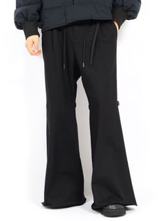 【26AW】ゲイター スウェットパンツ フレアパンツ / GAITER SWEAT PANTS / ブラック