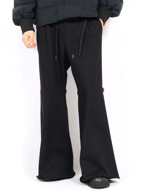 【26AW】ゲイター スウェットパンツ フレアパンツ / GAITER SWEAT PANTS / ブラック